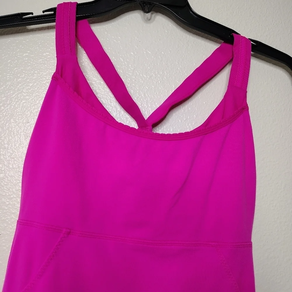 LULULEMON Women's Cross My Heart Tank Paris Pink Sz 8 💗